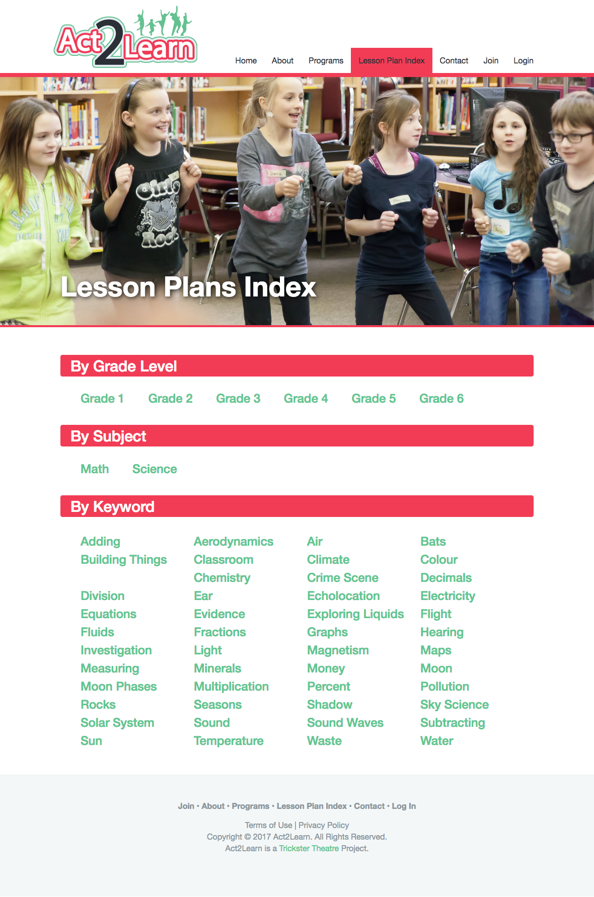 Screenshot 2018 09 30 Lesson Plans Act2Learn